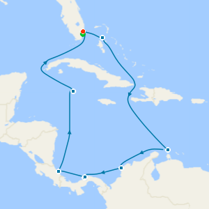Panama Canal Discovery: Costa Rica & Greater Antilles from Ft. Lauderdale with Miami Beach Stay