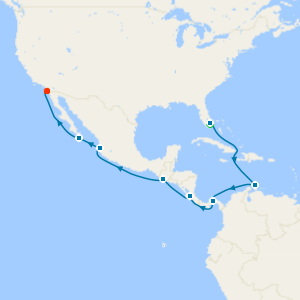 Panama Canal from Ft. Lauderdale to San Diego with Miami Beach Stay
