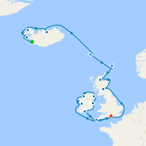 British Isles & Icelandic Fjords Adventure from Reykjavik