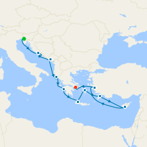 Mediterranean with Greek Isles & Adriatic from Trieste
