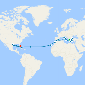 Mediterranean, Aegean & Moroccan Grand Adventure from Athens to Ft. Lauderdale