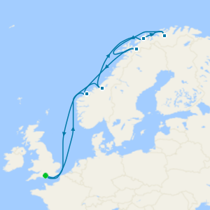 Search for the Northern Lights cruise from Southampton
