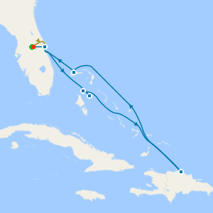 NASCAR Daytona 500 and Eastern Caribbean and Fun day at Celebration Key cruise from Port Canaveral