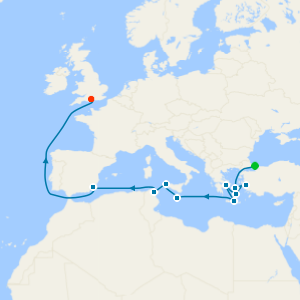 Greek Islands & Malta Fly Cruise from Istanbul to Southampton