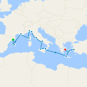 Mediterranean with Greece, Italy & Turkey from Barcelona