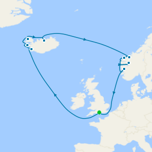 Iceland and Norway cruise from Southampton