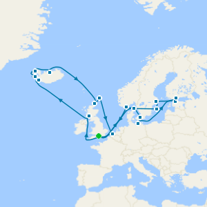 Northern Capitals and Viking Fjords explorer cruise from Southampton