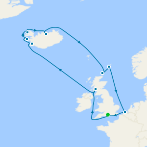 Icelandic Fjords & British Isles from Southampton