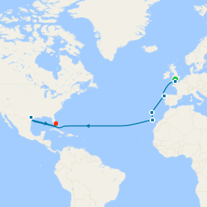 Western Europe Passage from Southampton to Ft. Lauderdale