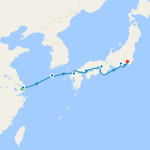 Shanghai Stay, South Korea, Kobe and Shimizu to Tokyo
