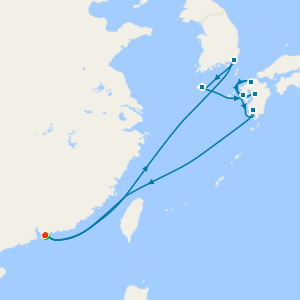 Hong Kong Stay and Symphony of Lights to Nagasaki and South Korea