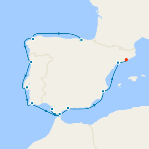 Around Iberia from Bilbao with Stays