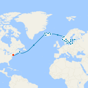Fire, Ice & Norwegian Grand Adventure from Copenhagen to New York with Stay