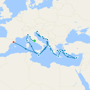 The Best of the Mediterranean from Rome with Stays