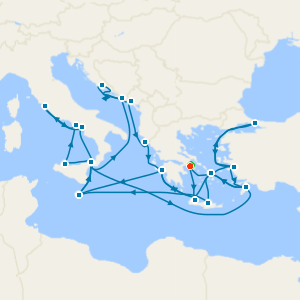 The Best of the Mediterranean from Athens with Stay