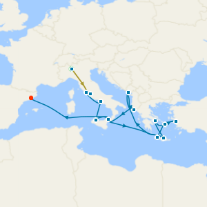 Swiss Alps, Bernina Red Train and Greece, Turkey & Adriatic Explorer with Rome and Milan Stays