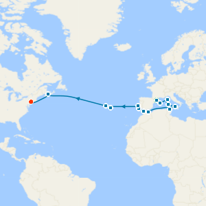 Transatlantic Grand Voyage from with Stays in Barcelona and New York