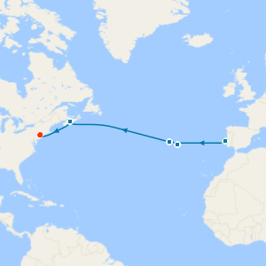 Transatlantic Crossing with Lisbon & New York Stays