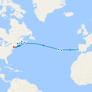 Transatlantic & New England Grand Voyage with Stays in Lisbon & New York