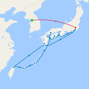 Seoul and Tokyo Stays, Kobe, Hiroshima, The Tropical Islands and Taiwan