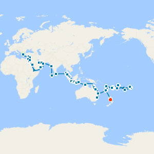 The Silk & Spice Maritime Route: Athens to Auckland with Stays 