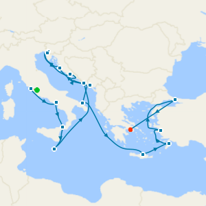 Inaugural Voyage! Mediterranean & Venetian Tides from Rome with Stay