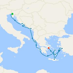 Mediterranean with Greek Isles & Adriatic from Trieste