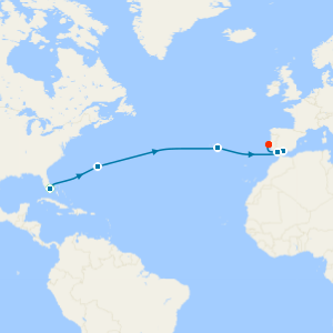 Journey to Iberia Atlantic Crossing with Miami Beach Stay 