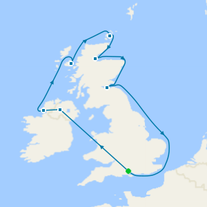 A Journey through Rugged Scottish Islands & Scenic Celtic Coastlines from Southampton
