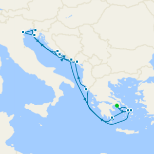 An Extended Journey through Ancient Marvels & Scenic Sun-Kissed Coastlines from Piraeus(Athens)