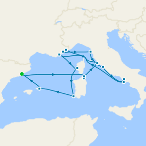 An Extended Journey of Ancient Landmarks & Elegant Islands from Barcelona