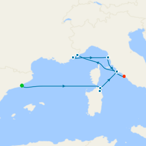 A Journey through Catalan Creativity, Riviera Allure & Italian Elegance from Barcelona to Civitavecchia (Rome)