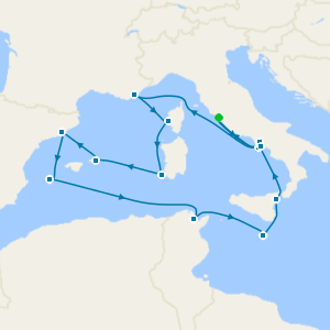 An Extended Journey of Historic Landmarks & Sun-Kissed Islands from Civitavecchia (Rome)