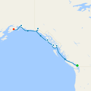A Journey Along Wild Shores & Endless Ice from Vacnouver to Seward