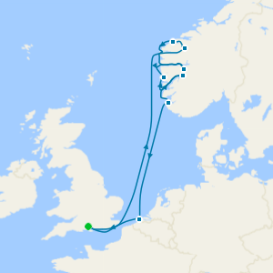 A Journey of Majestic Fjords, Soaring Waterfalls, & Timeless European Charm from Southampton
