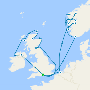 An Extended Journey of Celtic Coasts, Highland Legends & Viking Legacies from Southampton