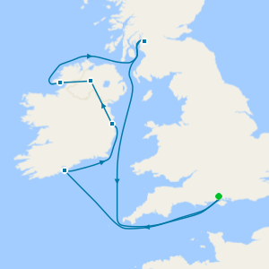 A Journey of Gaelic Castles, Literary Treasures & Ancient Fortresses from Southampton