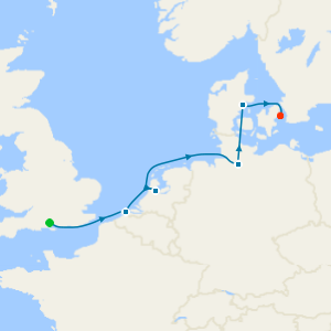 A Journey from English Shores to Amsterdam's Canals & Copenhagen's Colourful Streets from Southampton to Copenhagen