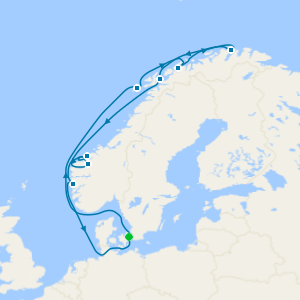 A Journey through Scandinavian Fjords under the Midnight Sun from Copenhagen