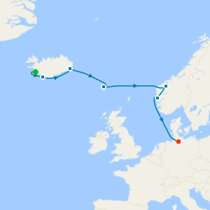 A Journey from Iceland’s Wild Frontiers to Northern Europe’s Coastal Charms from Reykjavik to Hamburg