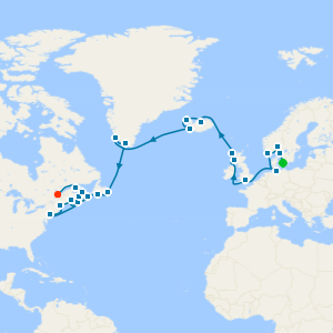 A Grand Journey from Norse Capitals to the Coasts of Canada & New England from Copenhagen to Quebec City
