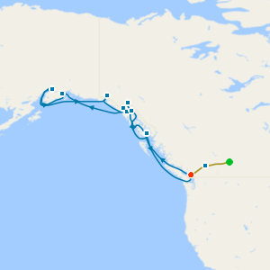 Rocky Mountaineer from Banff to Vancouver & Voyage of the Glaciers Grand Adventure from Vancouver