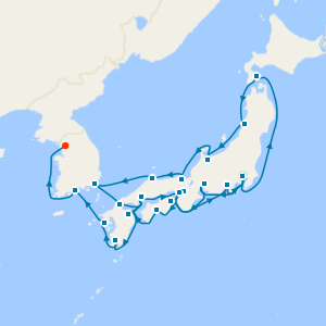 Japan Grand Voyage from Tokyo to Seoul