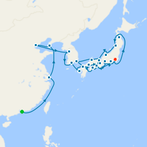 China & Japan Grand Voyage from Hong Kong to Tokyo