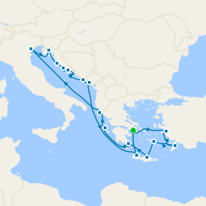 Greece & Croatia Combination Cruise from Athens