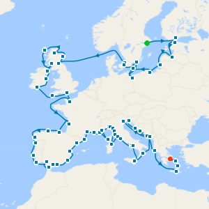 Stockholm to Athens Grand Voyage