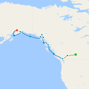 Rocky Mountaineer from Banff to Vancouver & Voyage of the Glaciers Northbound from Vancouver