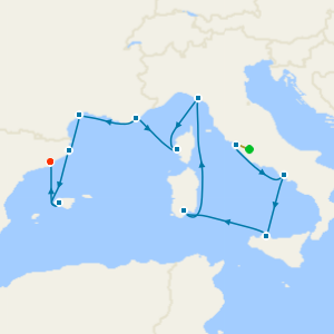 Masterpiece At Sea from Rome to Barcelona with Stays 