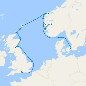 Scandinavian Sublime from Copenhagen to Southampton with Stay