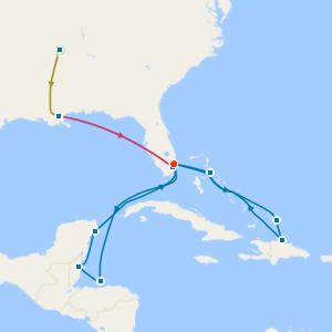 Music Cities of the Deep South & Miami Beach with Tours and Eastern and Western Caribbean Cruise
